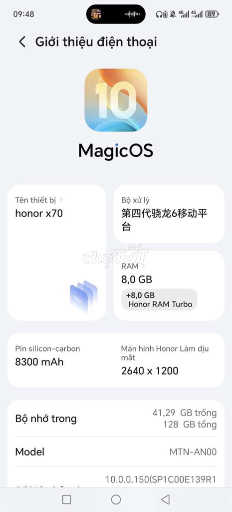 Honor X70 128GB Đỏ. Mua bán Điện thoại tại Huyện Đại Lộc Quảng Nam được đăng bởi Văn Long hình 1