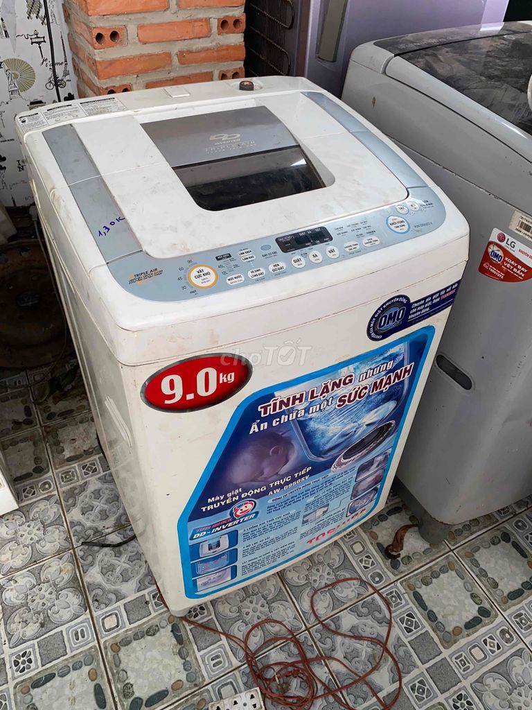 Máy giặt Toshiba inverter 9kg chạy ok