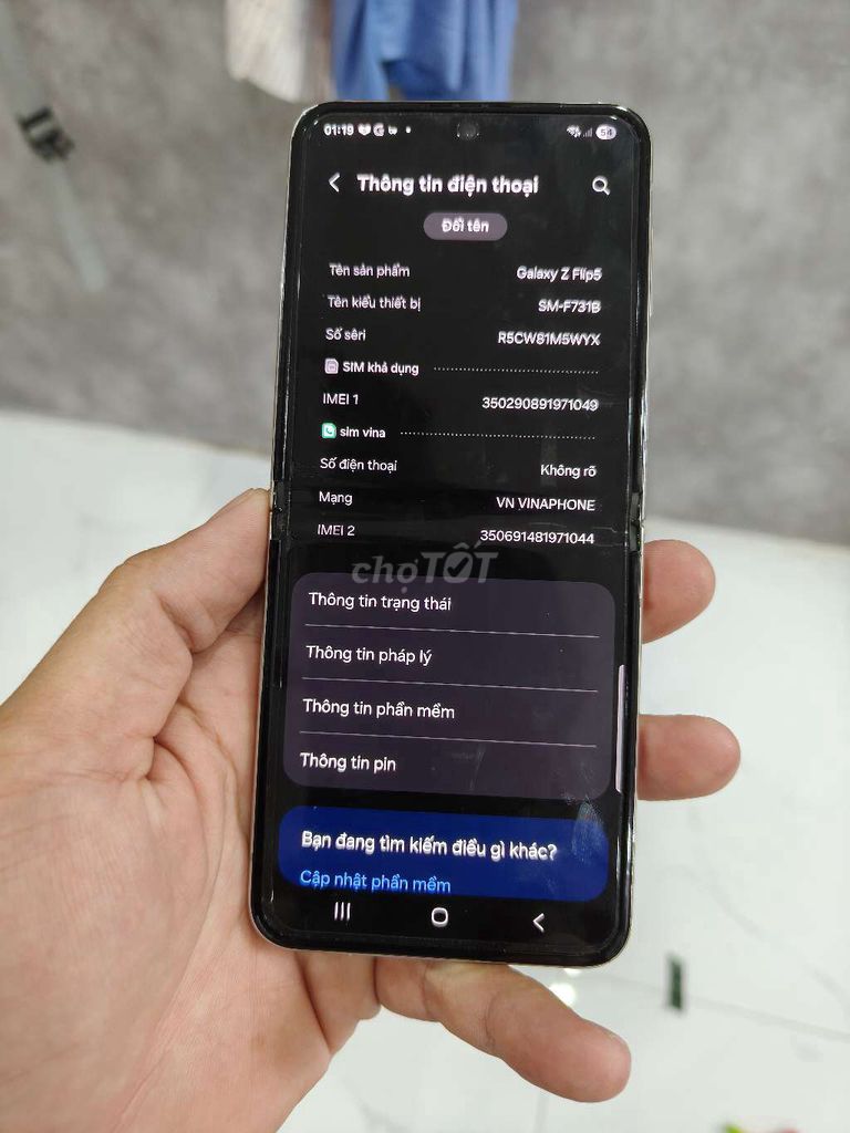 Z Flip5 256GB Trắng. Mua bán Điện thoại tại Quận Tân Phú Tp Hồ Chí Minh được đăng bởi Hoàng Nguyễn hình 1