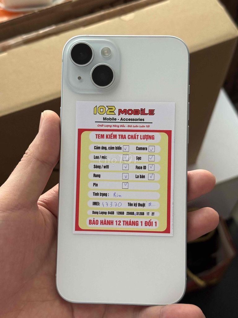 iPhone 15 Plus 256GB Xanh máy đẹp keng chuẩn zin. Mua bán Điện thoại tại Thành phố Buôn Ma Thuột Đắk Lắk được đăng bởi Nguyễn Hoàng hình 1