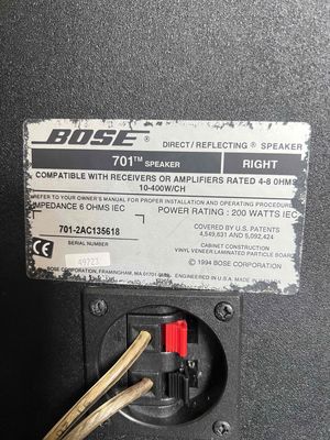 Loa Bose 701 (CANADA) 2 lỗ. Mua bán Tivi, Âm thanh tại Thị xã Phú Mỹ Bà Rịa - Vũng Tàu được đăng bởi nguyenminhcoi