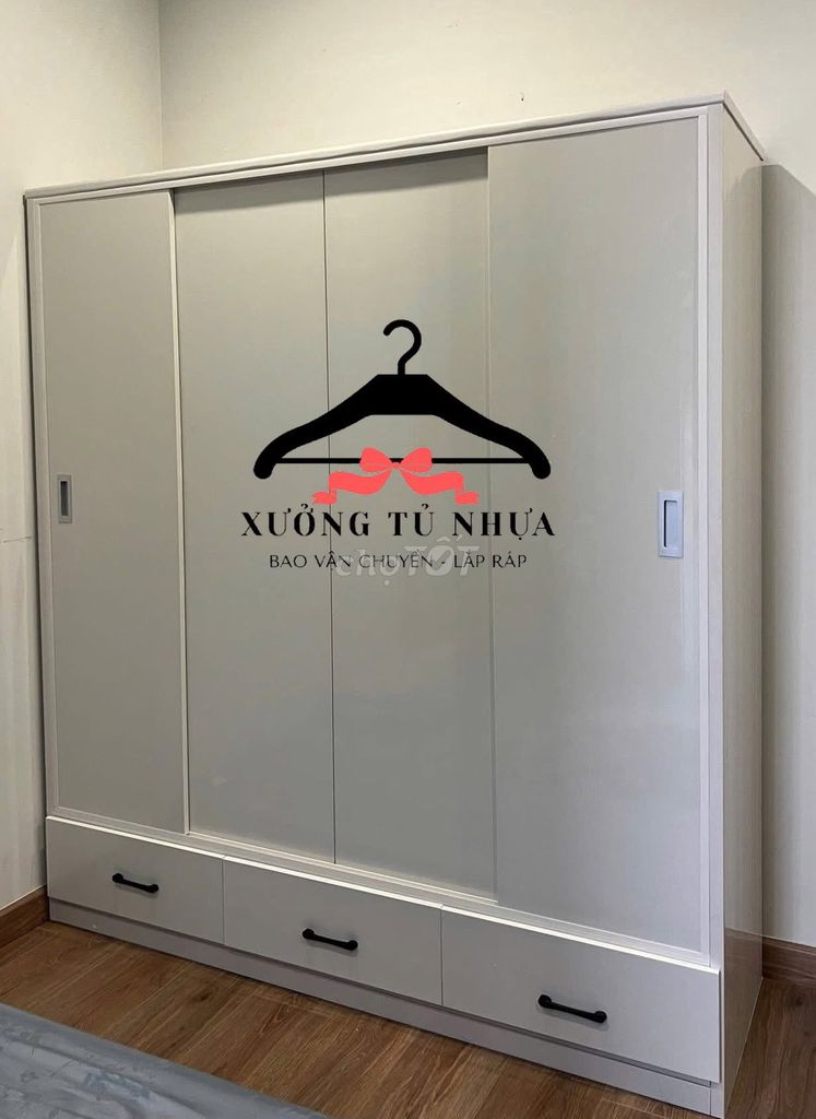 Tủ quần áo Nhựa Đài Loan Xám 1m8x1m45. Mua bán Tủ, kệ gia đình tại Thành phố Thủ Đức Tp Hồ Chí Minh được đăng bởi Cửa Hàng Nội Thất hình 1