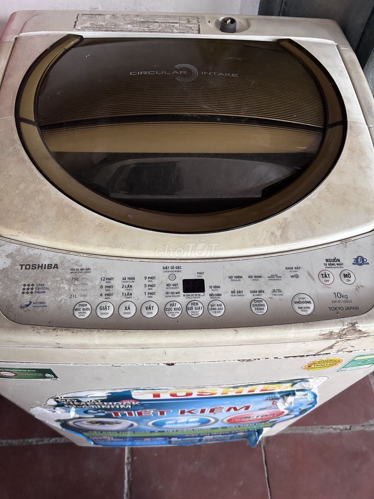 Máy giặt Toshiba 10kg Trắng cũ 99%. Mua bán Máy giặt tại Thành phố Thuận An Bình Dương được đăng bởi Lê Hoàng Phương Nhi hình 1