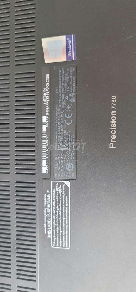 Dell Precision 7730 Đen. Mua bán Laptop tại Huyện Bình Chánh Tp Hồ Chí Minh được đăng bởi VƯƠNG hình 1