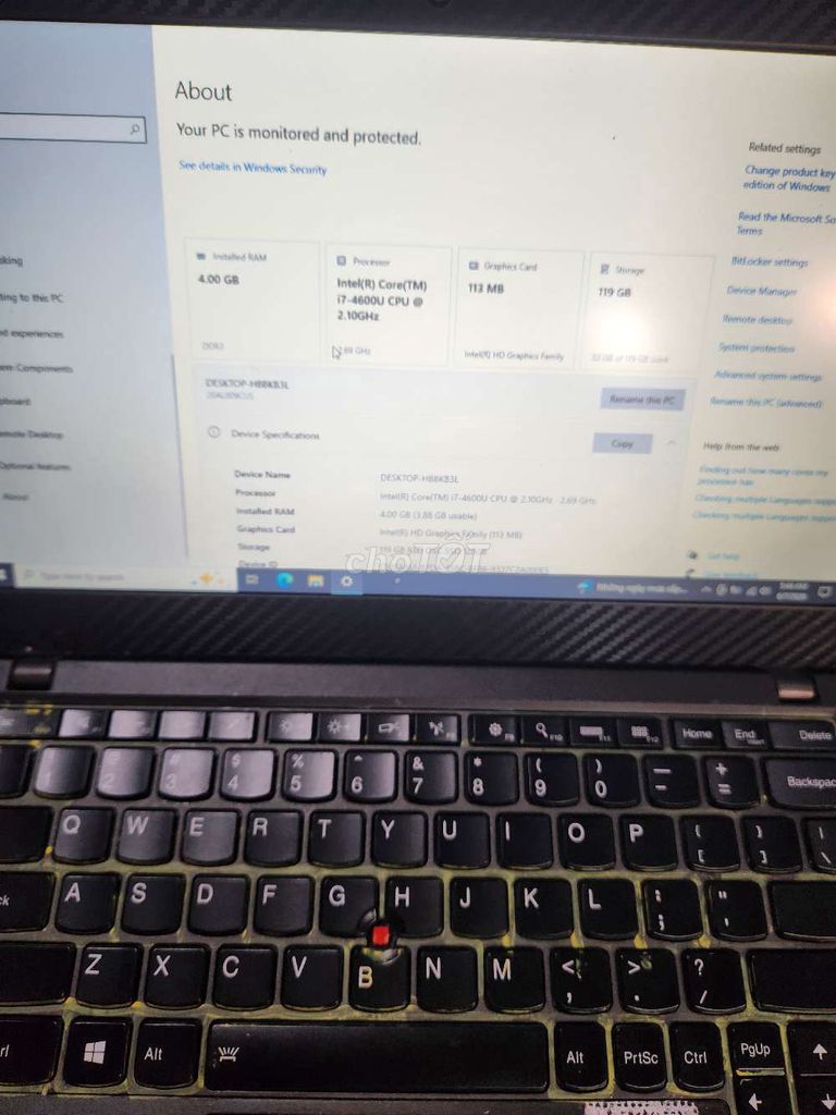 Lenovo x240 core i7 pin 3 tiếng ít dùng còn tốt. Mua bán Laptop tại Quận Ba Đình Hà Nội được đăng bởi Tuấn hình 1