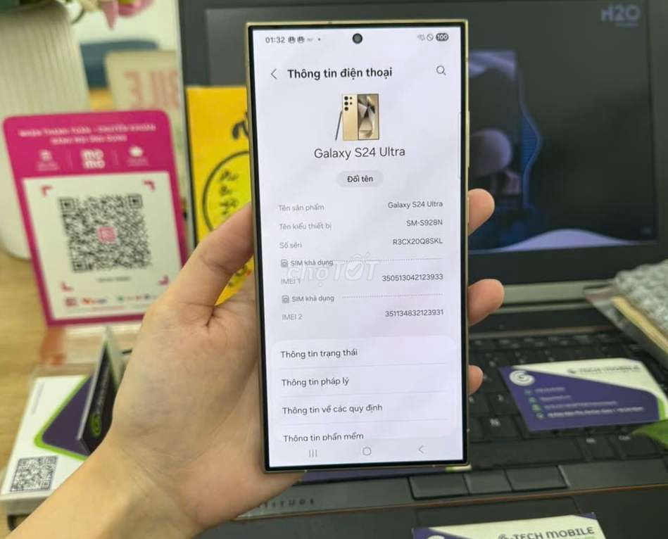 Samsung S24 Ultra Vàng 256GB gold , zin đẹp áp. Mua bán Điện thoại tại Quận Bình Thạnh Tp Hồ Chí Minh được đăng bởi Minh phương hình 1