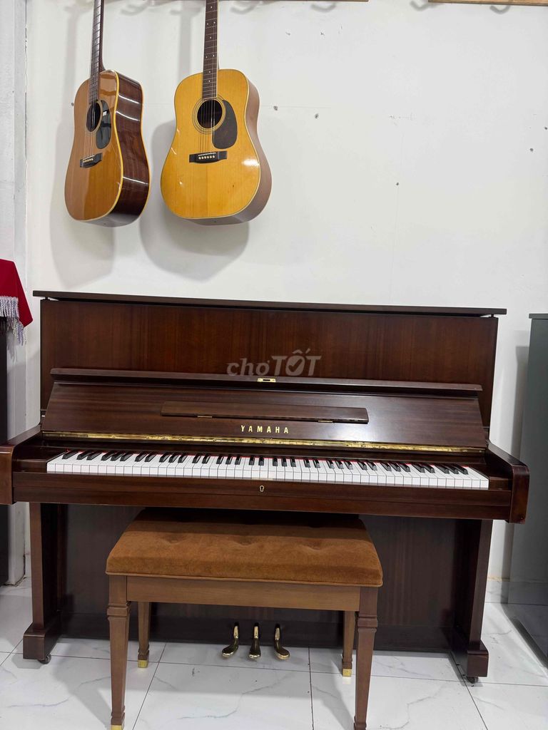 piano cơ upright Yamaha U1 màu gỗ 3 cây có co/cq