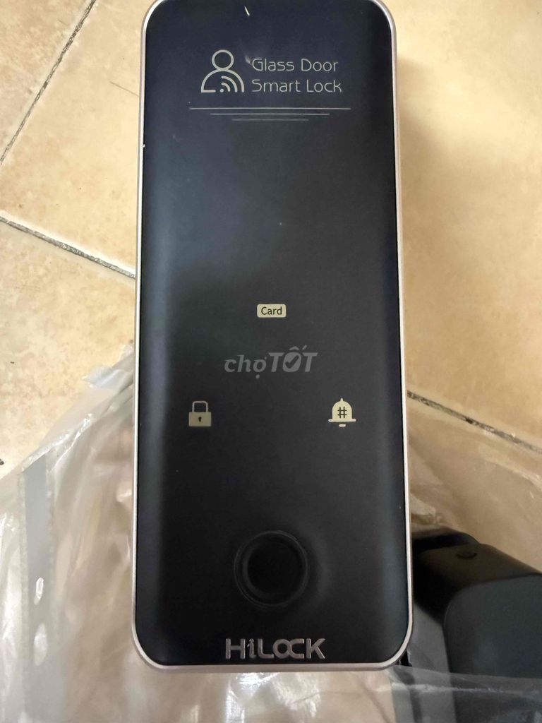 Khóa cửa điện tử HILOCK Kính cường lực Đen. Mua bán Nội thất, đồ gia dụng khác tại Quận 7 Tp Hồ Chí Minh được đăng bởi Ngọc Anh hình 1