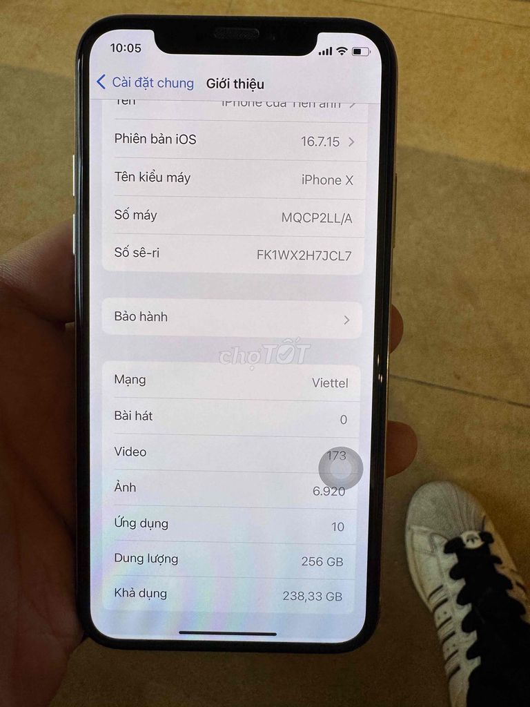 iPhone X 256GB Trắng. Mua bán Điện thoại tại Quận Long Biên Hà Nội được đăng bởi Nguyễn Duy Khoa hình 1