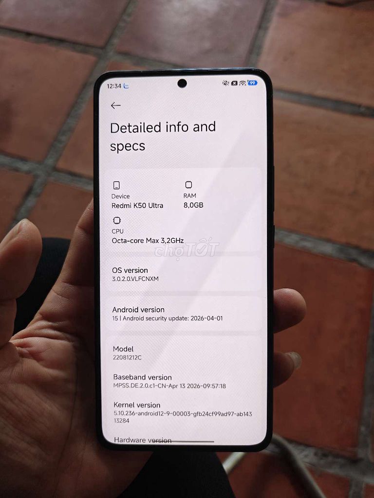 Xiaomi Redmi K50 Ultra 8GB/256GB Đen. Mua bán Điện thoại tại Thành phố Vị Thanh Hậu Giang được đăng bởi Hiếu Nguyễn hình 1