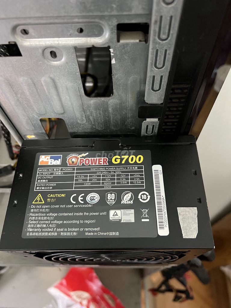 Nguồn ACBel G700 650W Đen. Mua bán Linh kiện (RAM, Card...) tại Huyện Ứng Hòa Hà Nội được đăng bởi Anh Hoa hình 1