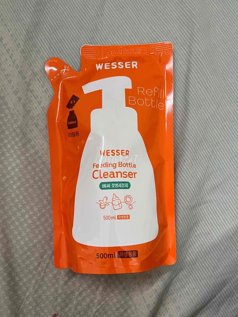Nước rửa bình sữa Wesser 500ml cho trẻ em. Mua bán Mẹ và bé tại Quận 12 Tp Hồ Chí Minh được đăng bởi 2hand luxury hình 1