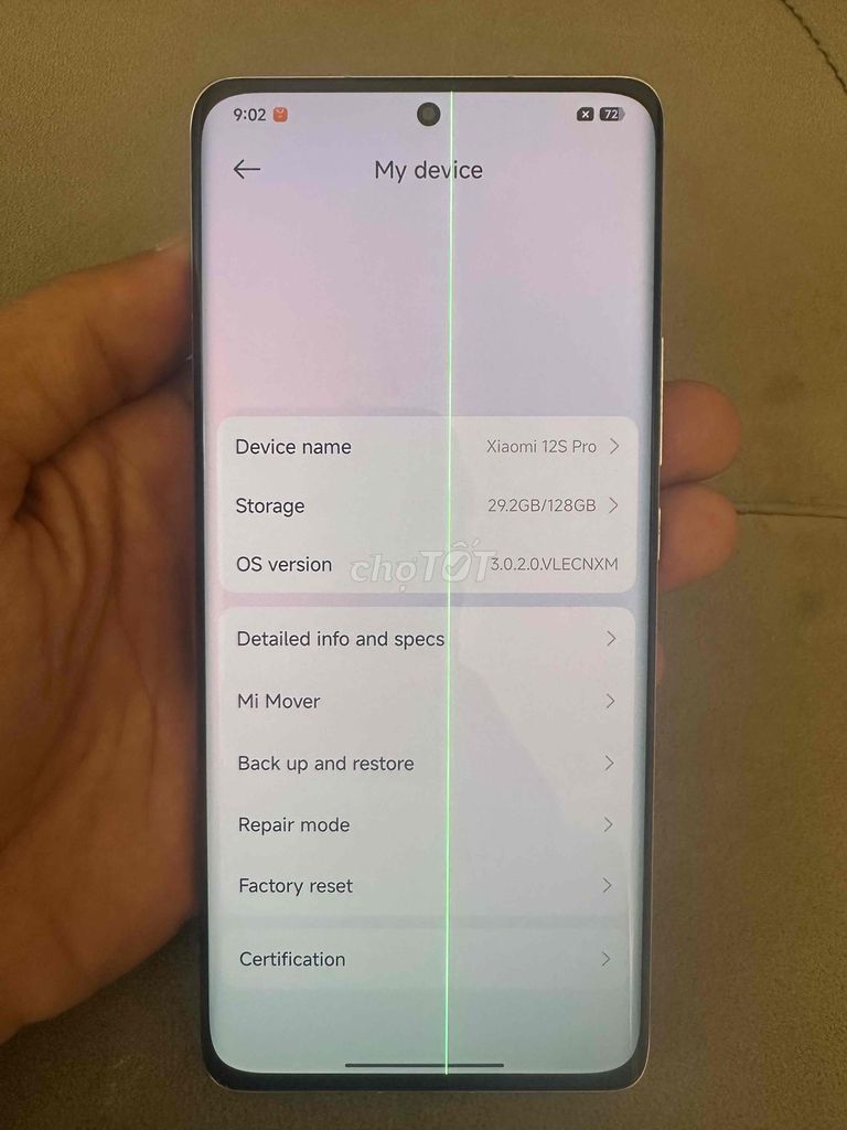 Xiaomi 12s pro, ram 12g, bộ nhớ 128gb. Mua bán Điện thoại tại Quận Bình Thạnh Tp Hồ Chí Minh được đăng bởi phúc hình 1
