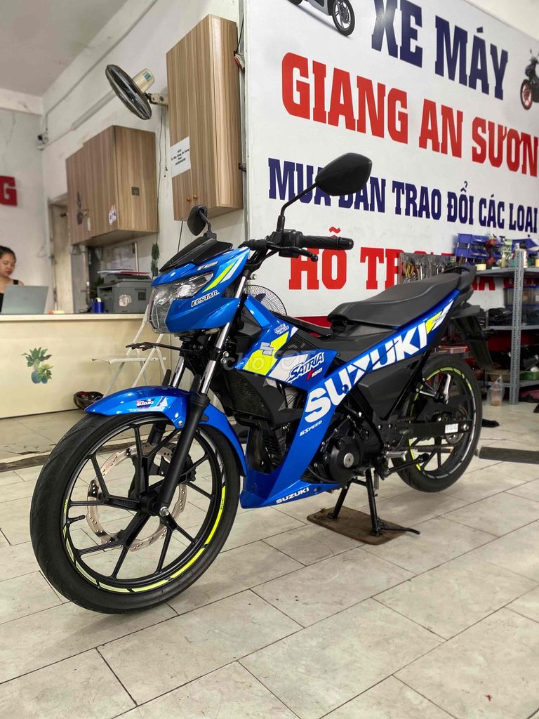 Suzuki Satria 150 đk 2020 màu xanh gp BSTP. Mua bán Xe máy tại Quận 12 Tp Hồ Chí Minh được đăng bởi Xe Máy Hoàng Giang An Sương  hình 1