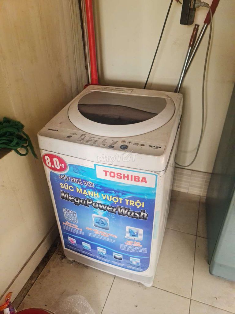 Máy giặt Toshiba 8.0kg Trắng Đã sử dụng. Mua bán Máy giặt tại Quận Hai Bà Trưng Hà Nội được đăng bởi Sóc hình 1