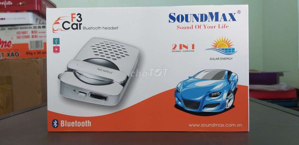 Tai nghe Bluetooth SoundMax F3 Car tích hợp loa. Mua bán Tivi, Âm thanh tại Quận Tân Phú Tp Hồ Chí Minh được đăng bởi Châu Nhuận Phát hình 1