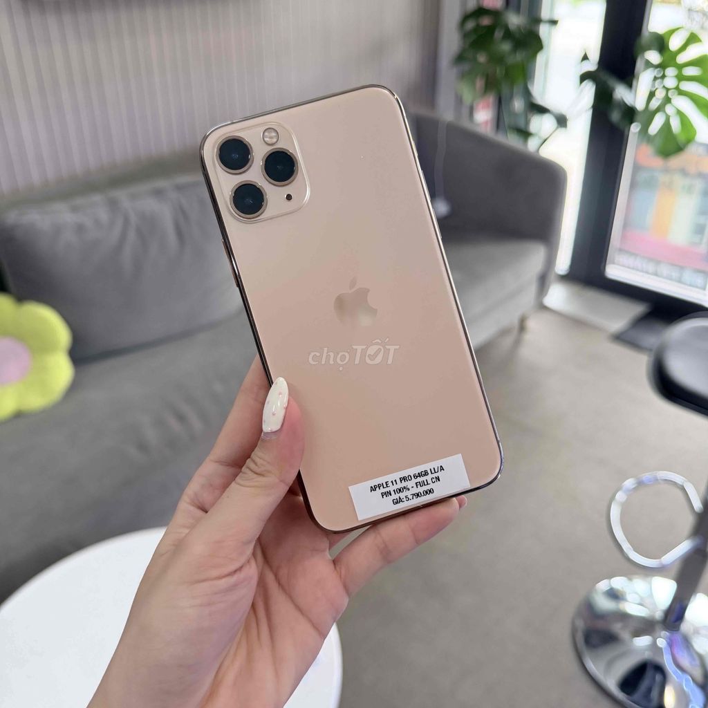 Apple iPhone 11 Pro 64GB Vàng Gold Mỹ (LL/A) 99%. Mua bán Điện thoại tại Quận 8 Tp Hồ Chí Minh được đăng bởi CA REM BÁN TÁO hình 1
