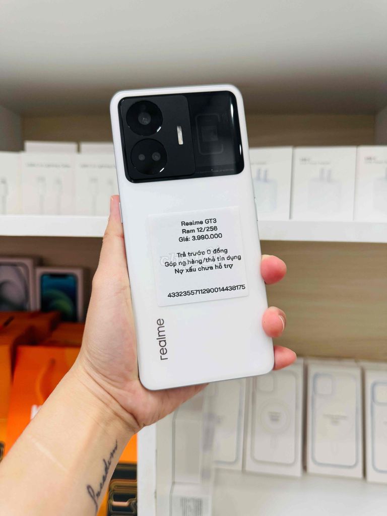 Realme GT3 12GB/256GB Trắng. Mua bán Điện thoại tại Thành phố Long Xuyên An Giang được đăng bởi Ngân KNmobile An Giang  hình 1