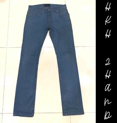 Quần jeans ZARA made in ÂU, xanh thiên thanh, sz31