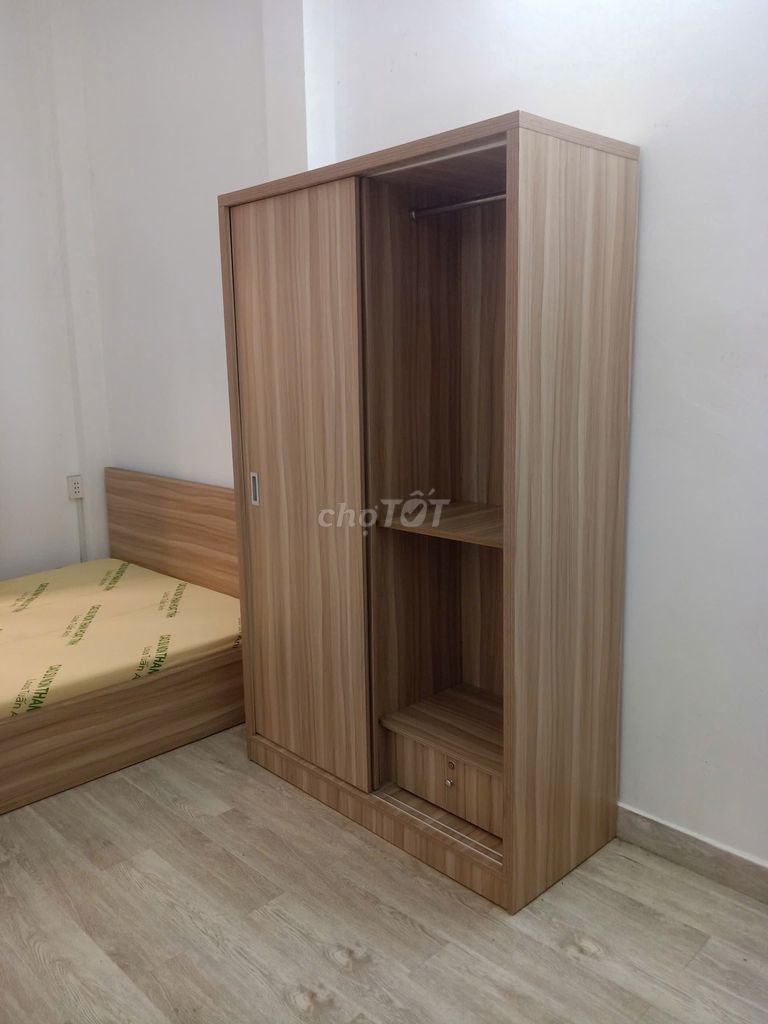 TỦ QUẦN ÁO 1M2,TỦ QUẦN ÁO CỬA LÙA,TỦ GỔ MDF