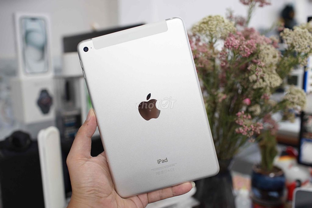 iPad Mini 4 silver 128Gb có 4G - máy zin99% pin91%. Mua bán Máy tính bảng tại Quận 5 Tp Hồ Chí Minh được đăng bởi Lê Trọng Tấn hình 1