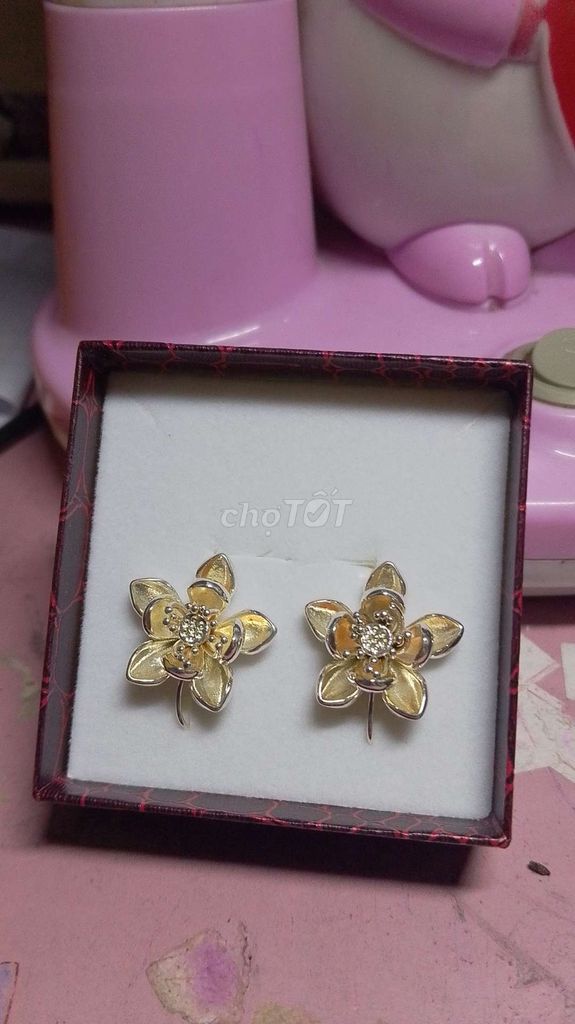 Bông tai Bạc. Mua bán Phụ kiện thời trang khác tại Quận Gò Vấp Tp Hồ Chí Minh được đăng bởi NguyễnTuyết hình 1