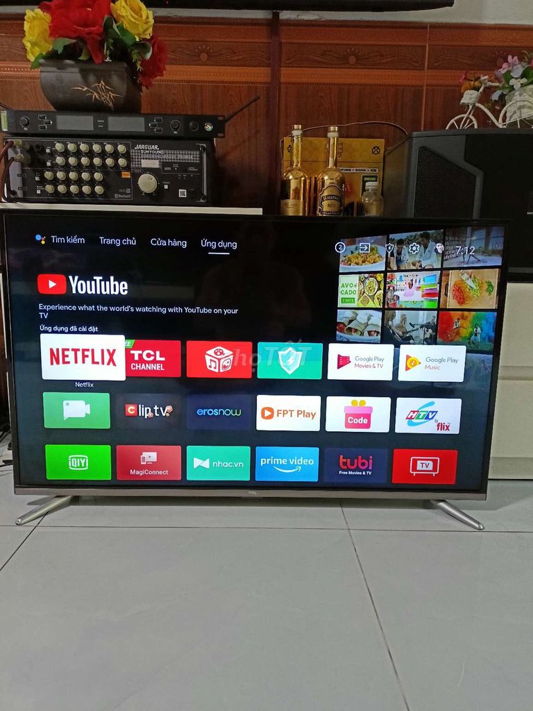 Smart tivi TCL 43in android 9.0 giọng nói.