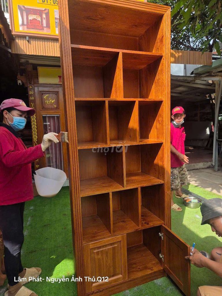 Kệ sách gỗ sồi thịt 100%, mới. Mua bán Tủ, kệ gia đình tại Quận 12 Tp Hồ Chí Minh được đăng bởi Nội Thất Giá Rẻ hình 1