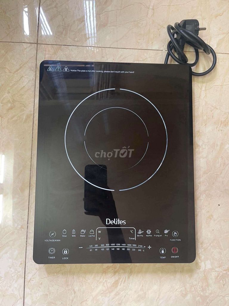 Bếp từ Delites Đen Mặt kính 120-2100W. Mua bán Bếp, lò, đồ điện nhà bếp tại Quận Phú Nhuận Tp Hồ Chí Minh được đăng bởi Nguyễn Tuấn Anh hình 1