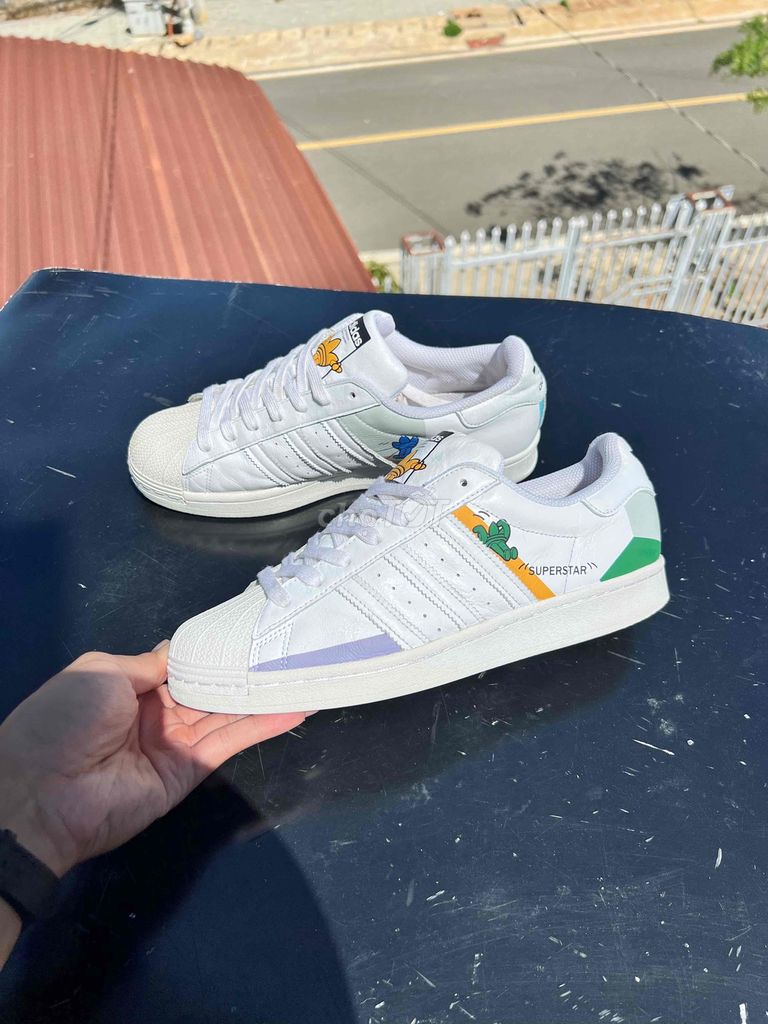 Adidas Superstar chính hãng miễn ship SIZE 42