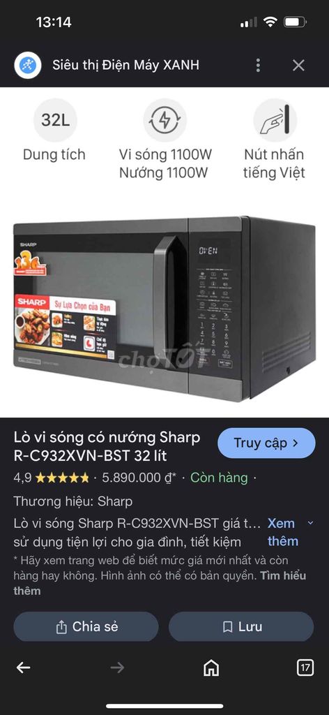 lò vi sóng shap