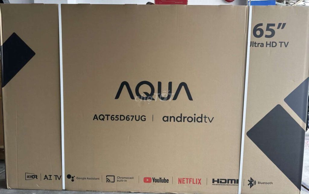 TV AQUA 65D67UG 65in Android TV NÓI Bảo Hành 2026