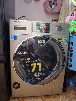 Máy giặt Aqua Inverter 10.5k bảo hành hãng mới 95%