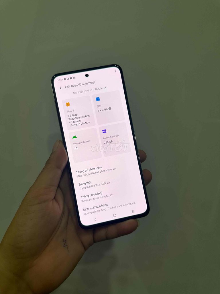Vivo V40 Lite 8GB/256GB Xám. Mua bán Điện thoại tại Thành phố Huế Thừa Thiên Huế được đăng bởi Phu hình 1