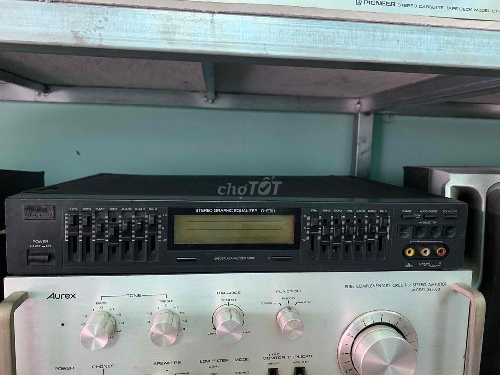 lọc nhạc SANSUI GE-701 chỉnh nhạc hây đèn đẹp