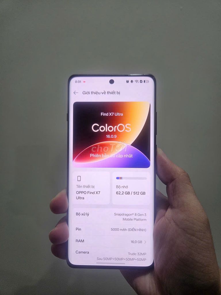 OPPO Find X7 Ultra 16GB 512GB Đen. Mua bán Điện thoại tại Quận Thanh Xuân Hà Nội được đăng bởi Đào Cường hình 1