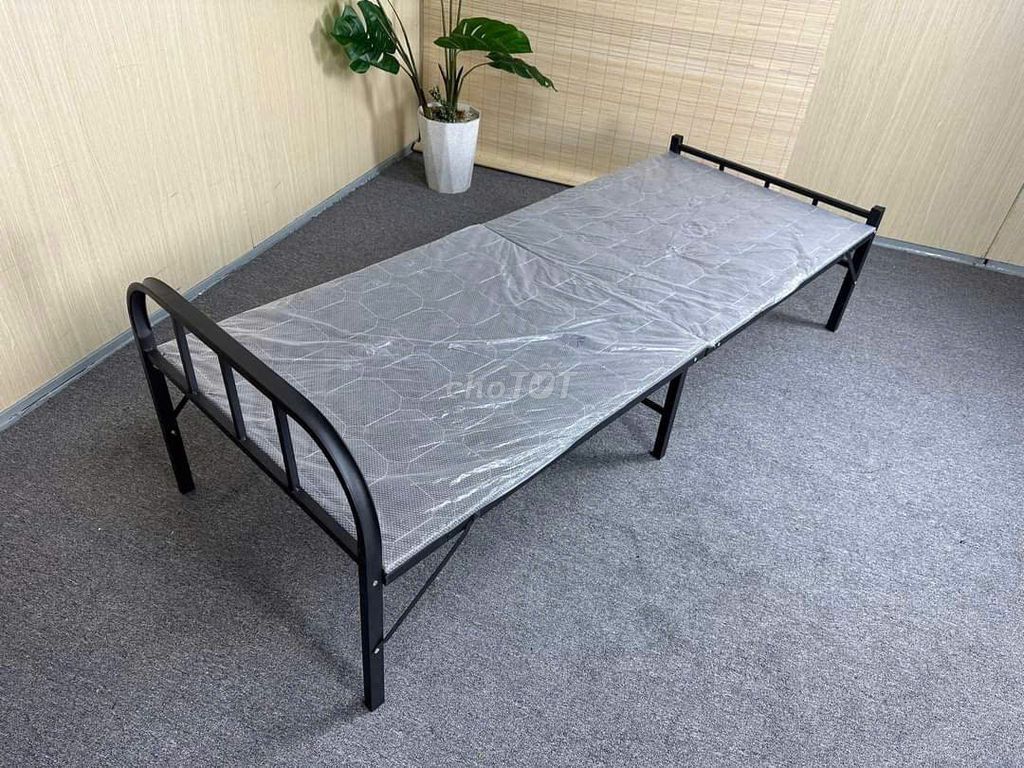 Giường gấp Nikita Gỗ Vải Xám 75cm x 186cm. Mua bán Giường, chăn ga gối nệm tại Quận Hoàng Mai Hà Nội được đăng bởi Mai Thu Phương hình 1