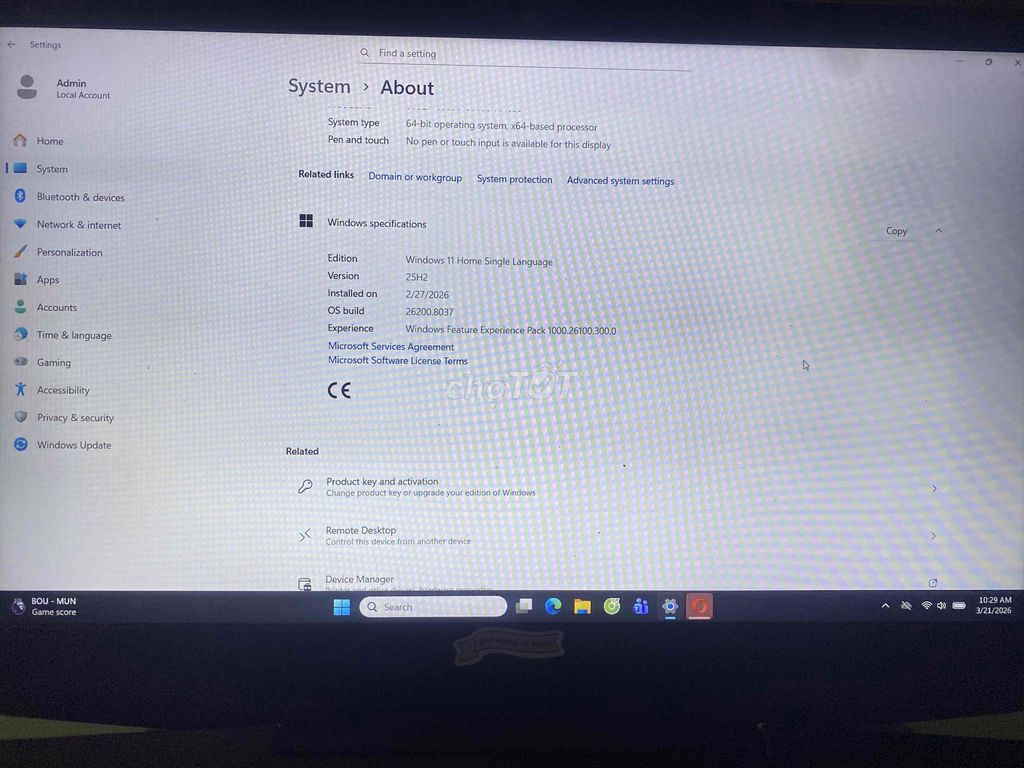 Dell G3 3590 i5-9300H 16GB/238GB. Mua bán Laptop tại Quận Tân Bình Tp Hồ Chí Minh được đăng bởi Huy Thái hình 1