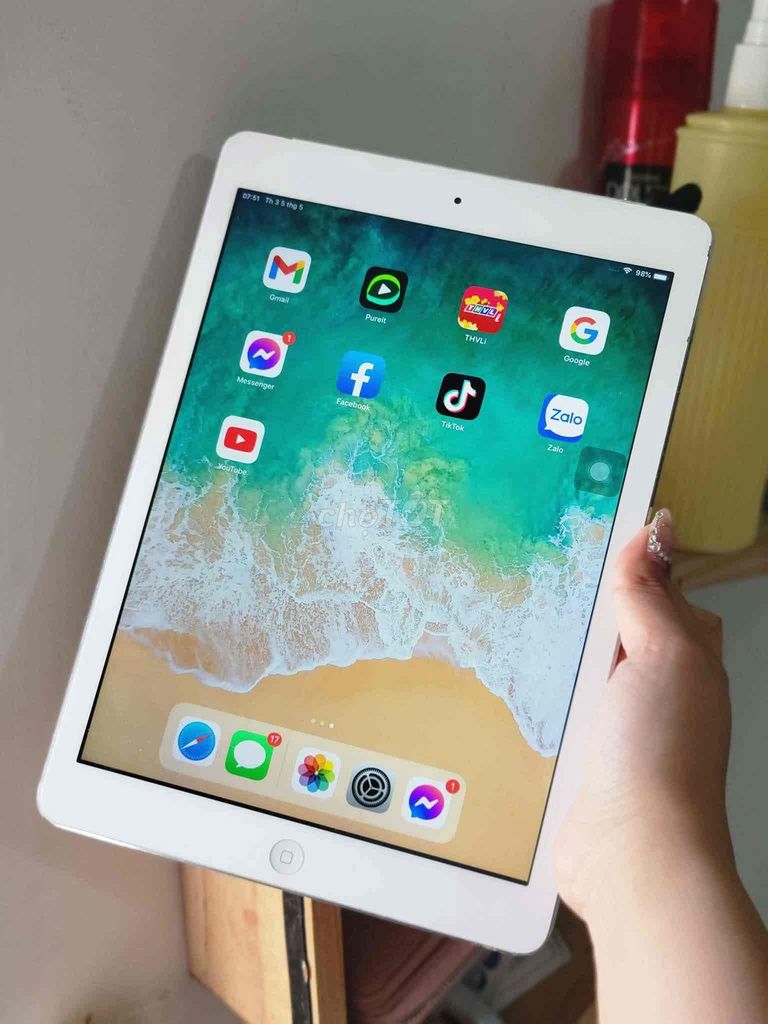 Apple iPad Air 16GB Bạc. Mua bán Máy tính bảng tại Thành phố Buôn Ma Thuột Đắk Lắk được đăng bởi HT mobile hình 1