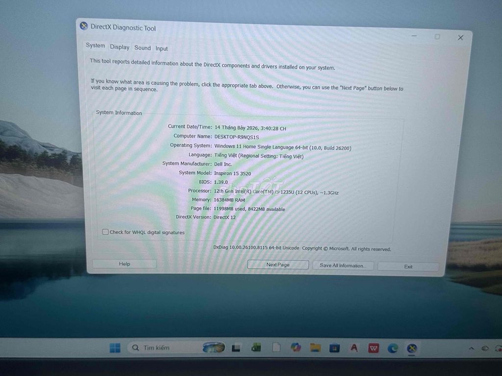 Dell Inspiron 15 Intel Core Bạc 99% mới. Mua bán Laptop tại Quận Gò Vấp Tp Hồ Chí Minh được đăng bởi Công Danh hình 1