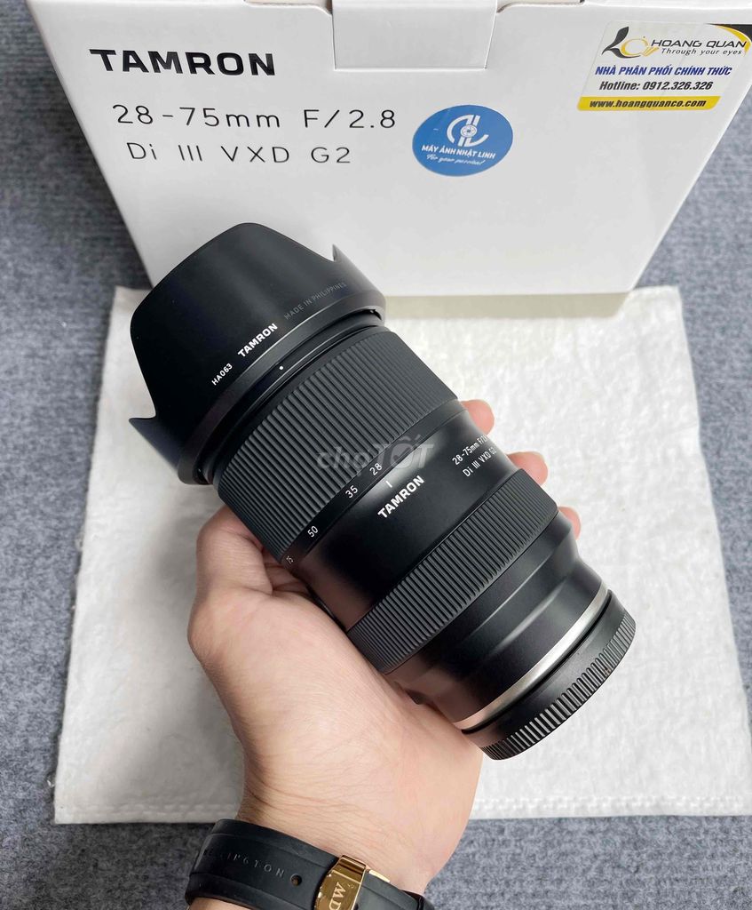 Bán tamron 28-75g2 keng, còn bh chính hãng dài