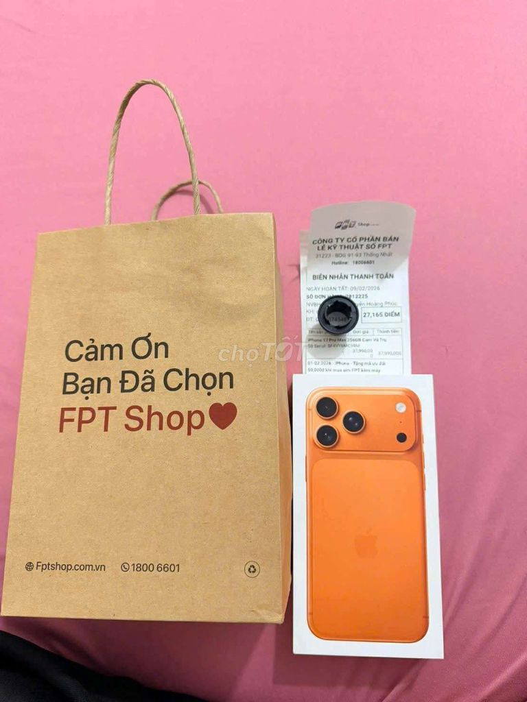 iPhone 17 Pro Max 256GB Cam FPT Shop. Mua bán Điện thoại tại Huyện Dầu Tiếng Bình Dương được đăng bởi Tâm hình 1
