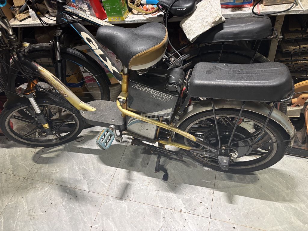 Xe đạp điện Asama A-48 Đen, Vàng. Mua bán Xe điện tại Quận 3 Tp Hồ Chí Minh được đăng bởi Bui Huu NGhia hình 4