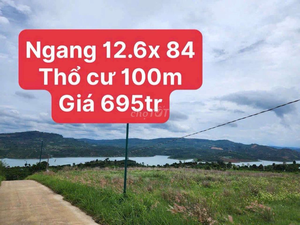 Ven Đà Lạt 1000m2 thổ cư sẵn chỉ 695tr