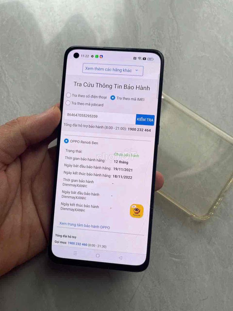 Oppo Reno6 5G 8/128GB zin nứt nhẹ lưng vs kính. Mua bán Điện thoại tại Quận 8 Tp Hồ Chí Minh được đăng bởi điện thoại giá rẻ  hình 1