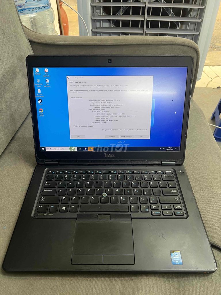 Dell Latitude E5450 I7-5600U 4GB/128GB Đen. Mua bán Laptop tại Quận Đống Đa Hà Nội được đăng bởi HQ Computer hình 1