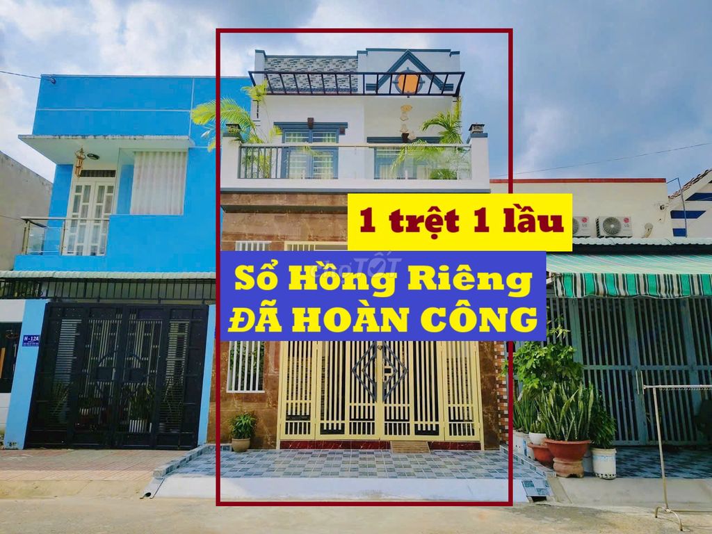 Nhà Đã Hoàn Công 3PN (5x15m). MT đường nhựa 14m. SHR