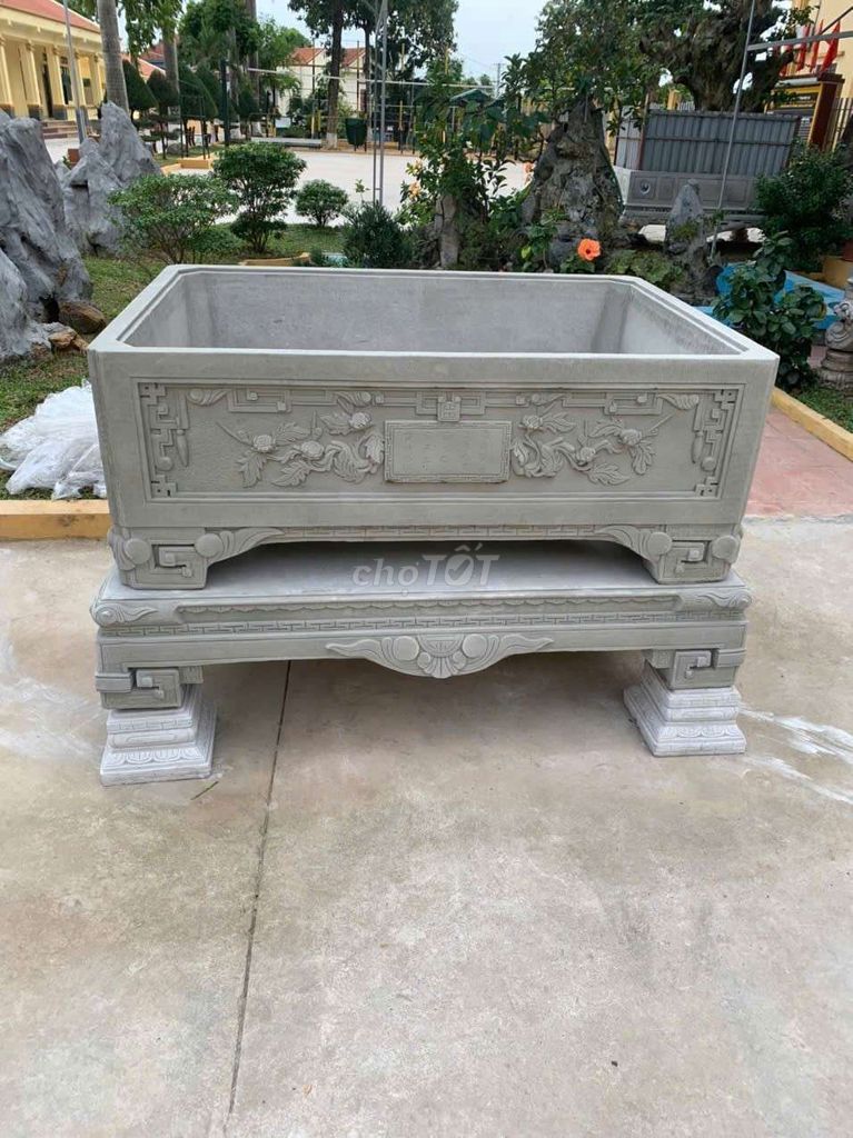 Chậu cây cảnh xi măng cốt thép. Mua bán Cây cảnh, đồ trang trí tại Huyện Nghĩa Hưng Nam Định được đăng bởi Hungthan hình 1
