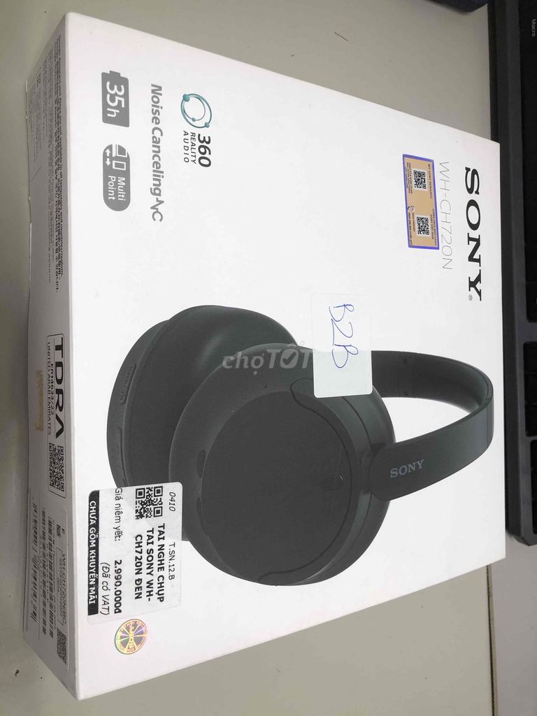 Tai nghe chống ồn Sony WH-CH720N Đen. Mua bán Tivi, Âm thanh tại Quận 1 Tp Hồ Chí Minh được đăng bởi Danh Hữu hình 1