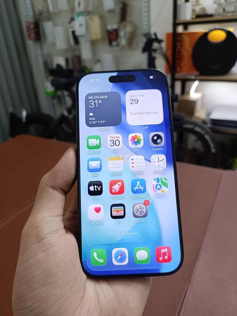 IPhone 16Pro 128GB Black Quốc tế mã Hàn Pin 95% . Mua bán Điện thoại tại Quận Thanh Khê Đà Nẵng được đăng bởi TT PHONE hình 1